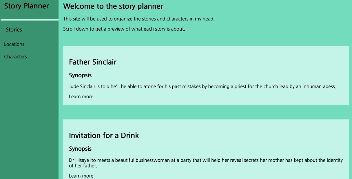 StoryPlanner Site